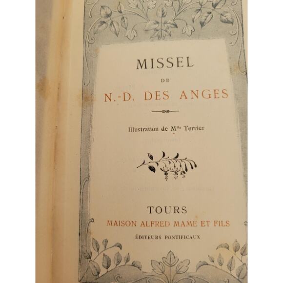 French Art Nouveau Prayer Book 1917 with Beautiful Graphics for Displaying - Picture 4 of 9